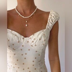 LPA | Dresses | Lpa Seina Mini Dress In Natural Linen Size Small | Poshmark